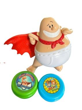 Authentic Captain Underpants Collectible Action Figure Just Play 2017 W/Extras